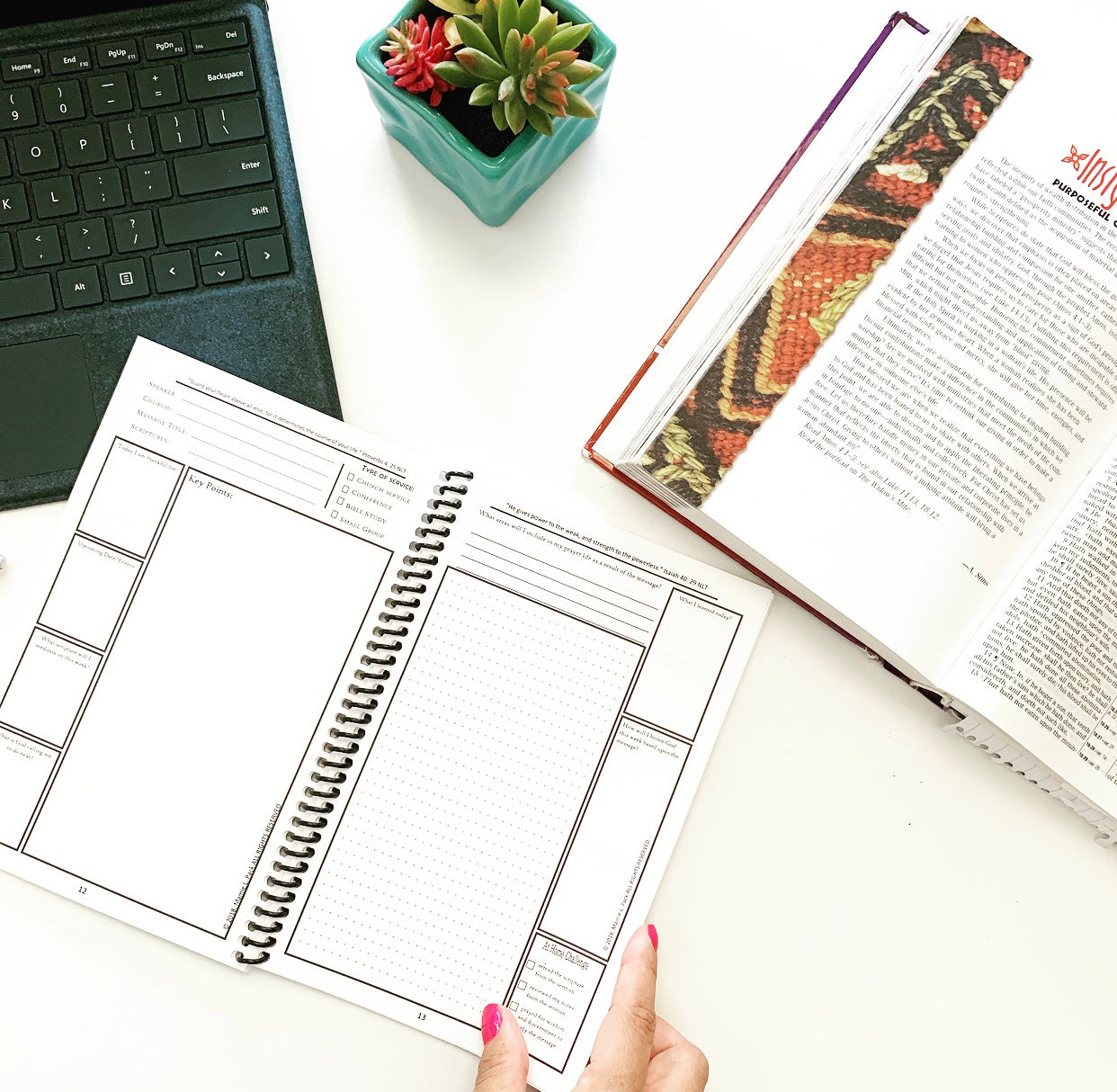 Sermon Notes Reflection Journal Mini image 1