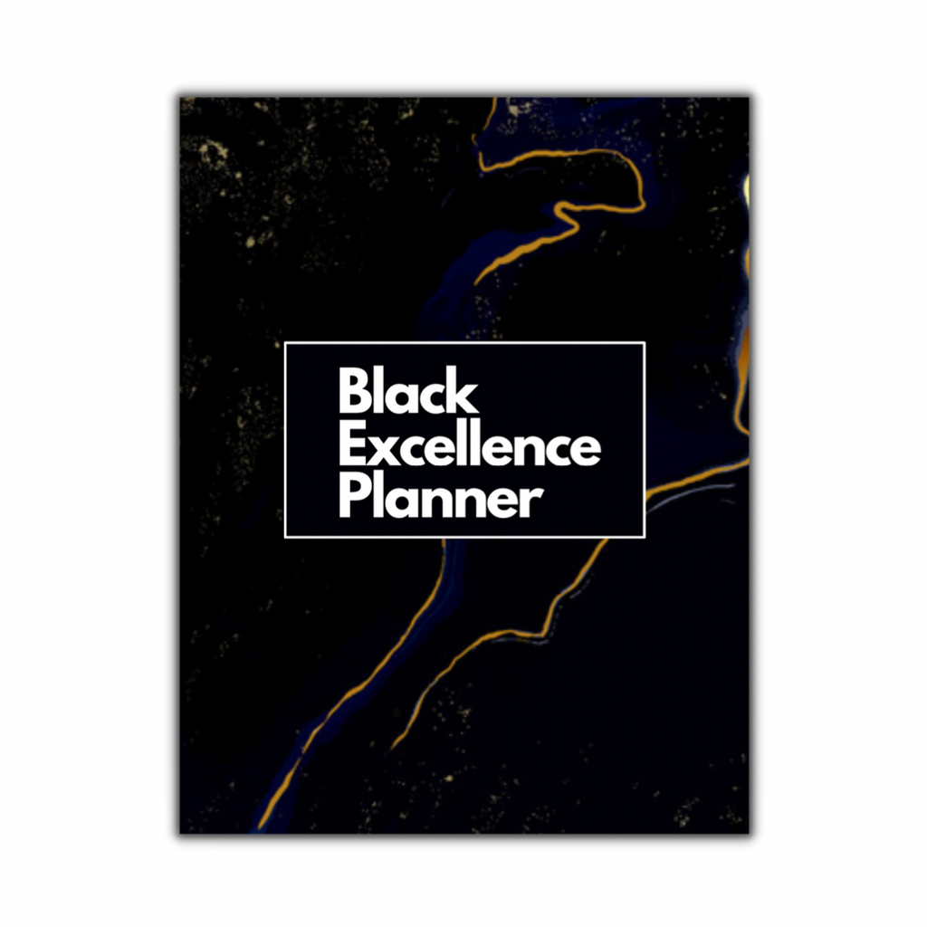 Black Excellence Undated Monthly Planner image 0