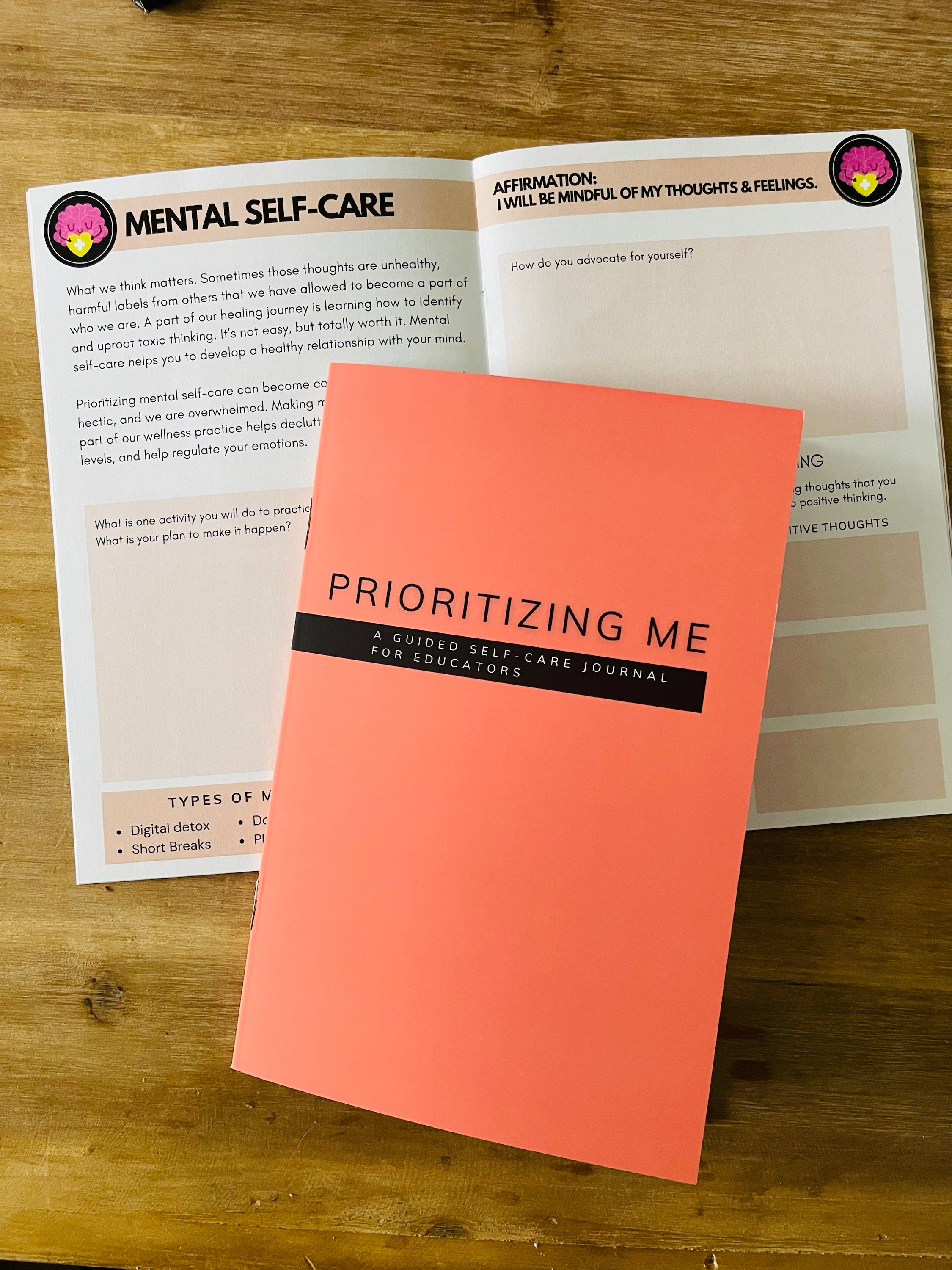 Prioritizing You: A Guided Self-Care Journal for Educators image 1