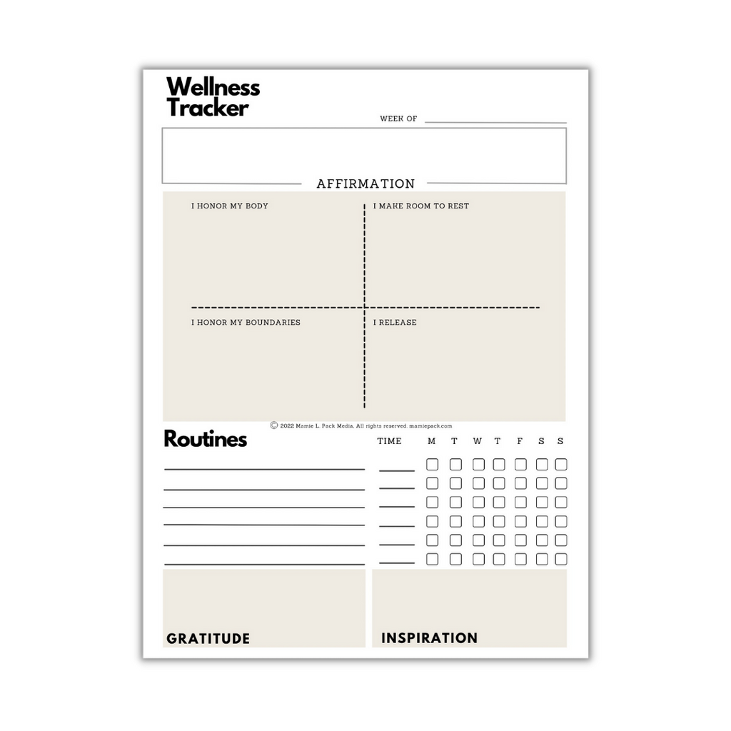 Wellness Tracker Notepad image 0