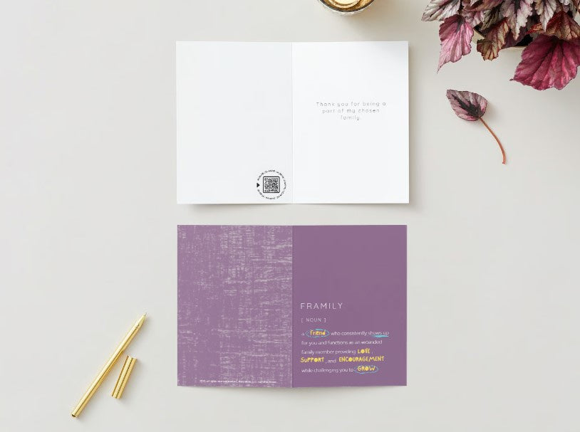 Framily: Chosen family greeting card image 1