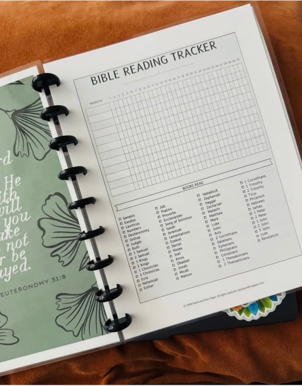 Scripture Journal weekly planner inserts