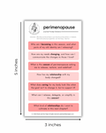 Perimenopause Journaling Prompt Sticker | Self-Care Sticker for Women's Wellness Journals