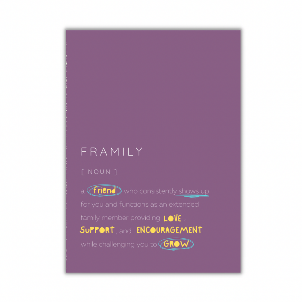 Framily: Chosen family greeting card image 0