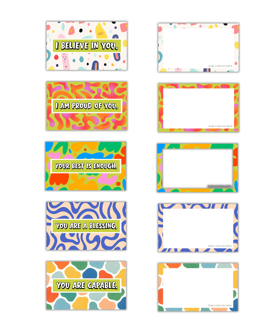 Encouragement Cards for Kids | Motivational Lunch Box Notes | Positive Affirmation Cards