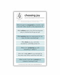 Choosing Joy Journaling Prompt Sticker | Mindfulness Sticker for Journals & Planners