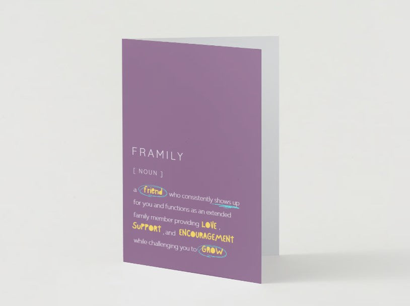Framily: Chosen family greeting card image 3