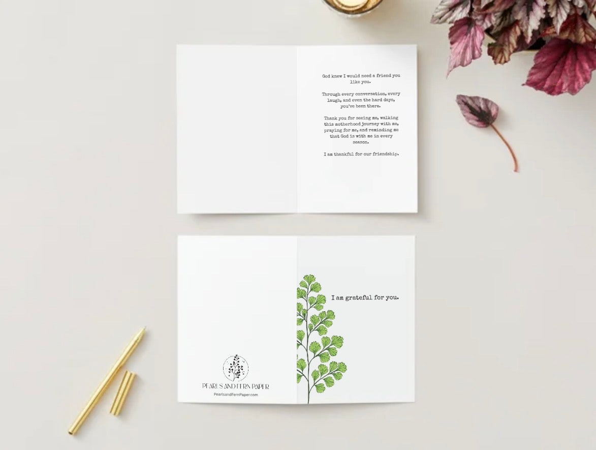 I Am Grateful for You Greeting Card