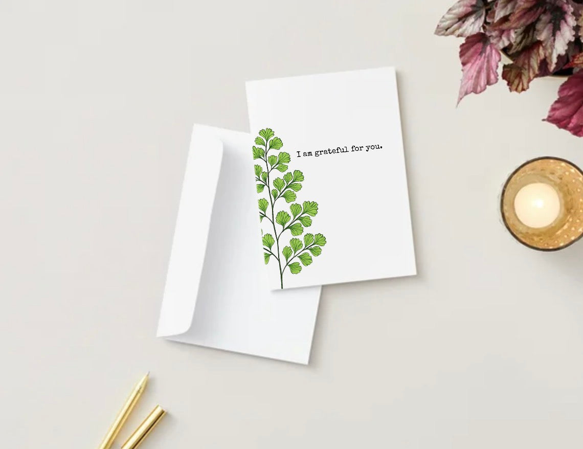 I Am Grateful for You Greeting Card