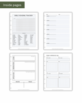 Scripture Journal weekly planner inserts