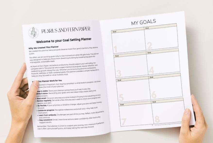 Goals Setting Planner