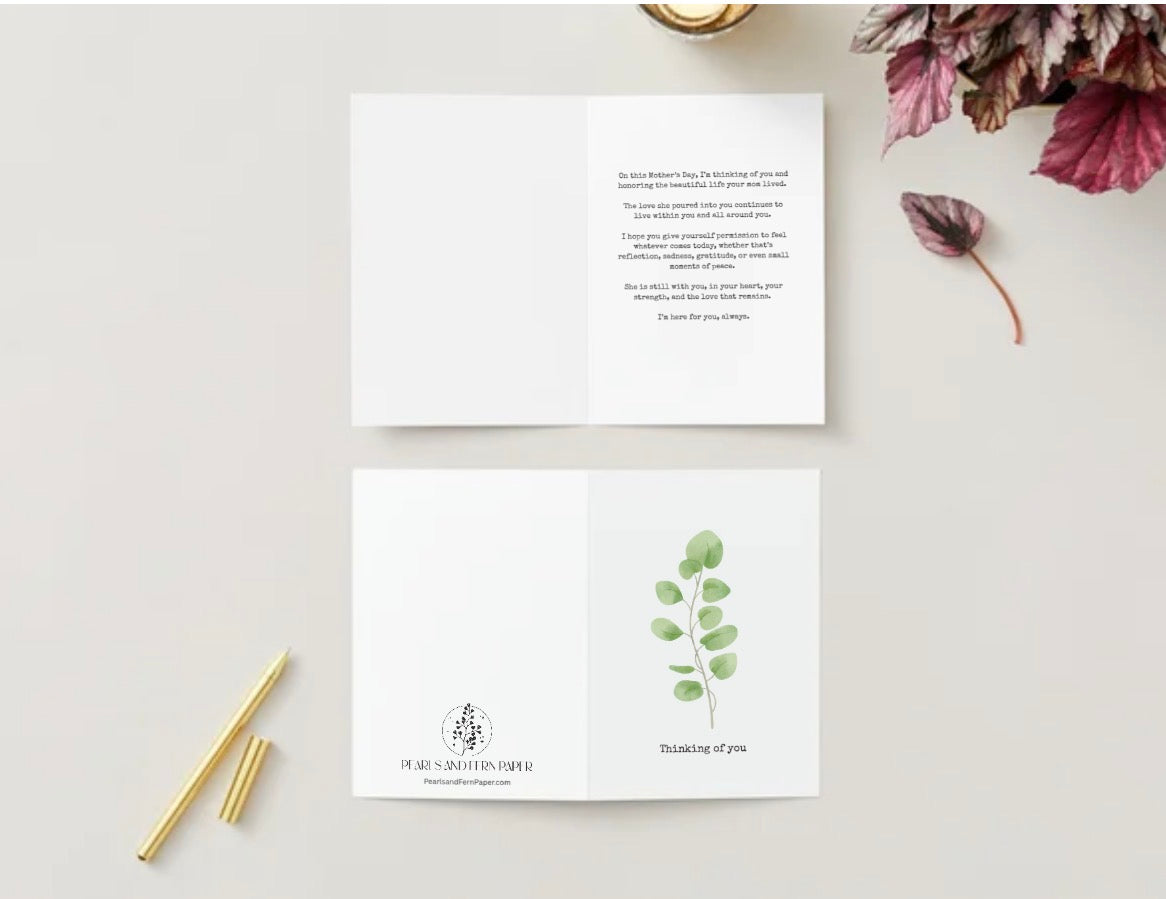 Mother's Day Card for Loss of Mother