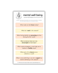 Mental Well-Being Guided Journaling Prompt Stickers