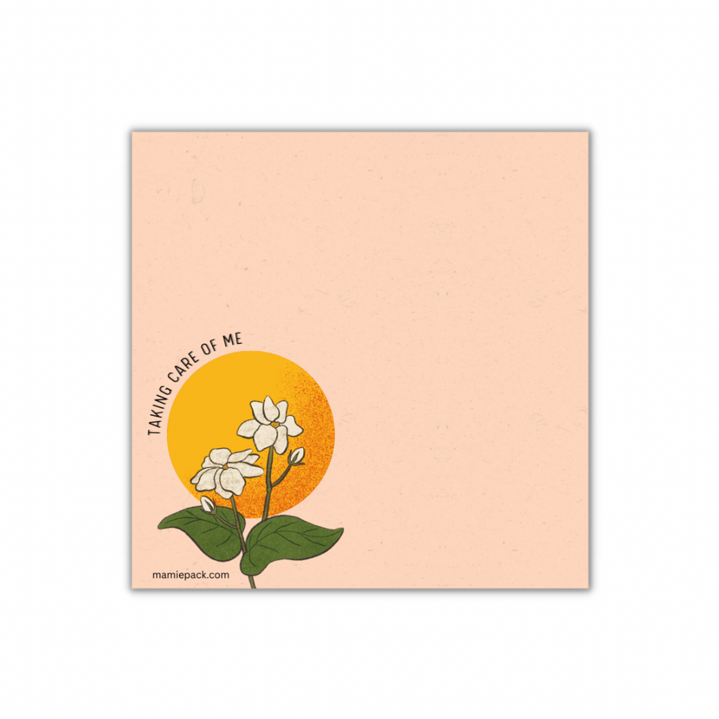 Taking Care of Me Gift Set | Self-Care Notebook, Sticky Notes & Bookmark for Women