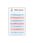Military Spouse Guided Journaling Prompt Sticker